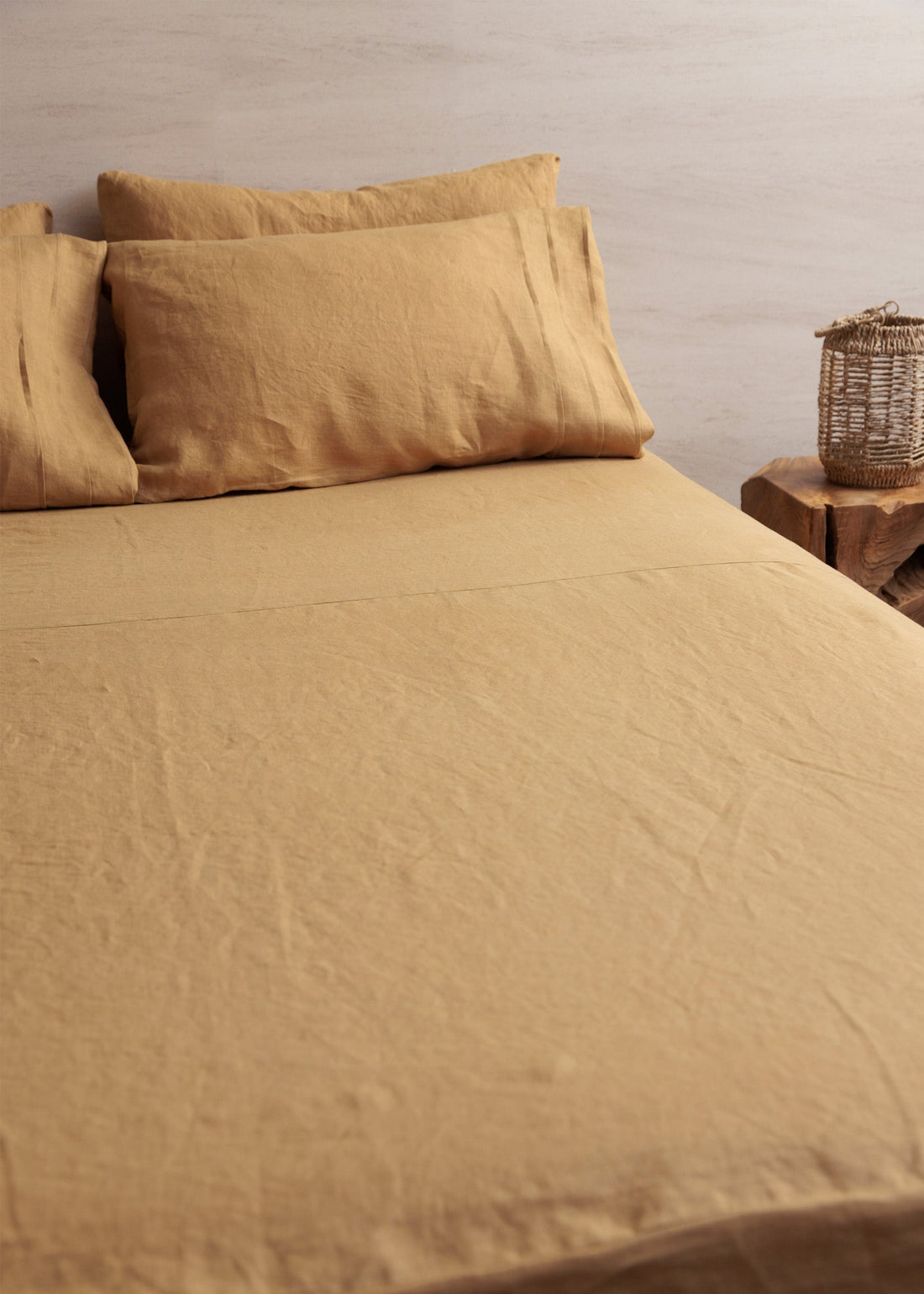 ジェントリー フレンチリネンキャンバス　ボックスシーツ